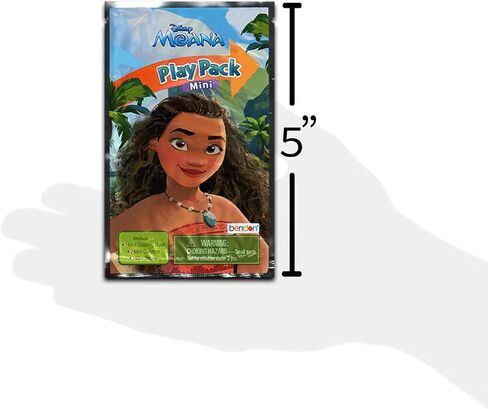 Disney 24 Moana Mini Party Favors Set for Girls, Kids - Bundle with 24 Moana Grab n Go Play Packs with Coloring Pages, Stickers, Goodie Bags, More (Moana Birthday Party Supplies and Decorations) in Saudi Arabia