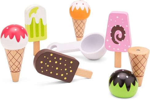مجموعة ألعاب كلاسيكية جديدة من الآيس كريم الخشبي، لعبة التظاهر للأطفال، محاكاة الطبخ، ألعاب تعليمية ولعبة إدراك الألوان للأطفال الصغار في سن ما قبل المدرسة، الأولاد والبنات in Kuwait