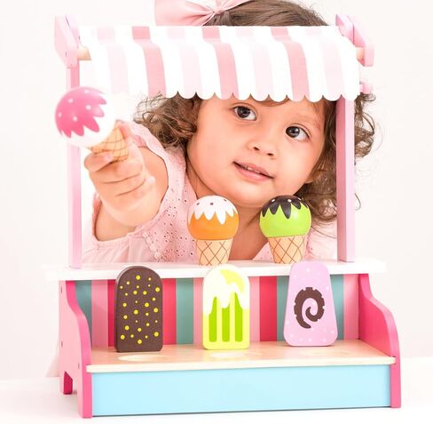 مجموعة ألعاب كلاسيكية جديدة من الآيس كريم الخشبي، لعبة التظاهر للأطفال، محاكاة الطبخ، ألعاب تعليمية ولعبة إدراك الألوان للأطفال الصغار في سن ما قبل المدرسة، الأولاد والبنات in Kuwait