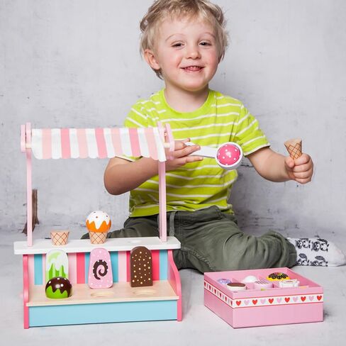 مجموعة ألعاب كلاسيكية جديدة من الآيس كريم الخشبي، لعبة التظاهر للأطفال، محاكاة الطبخ، ألعاب تعليمية ولعبة إدراك الألوان للأطفال الصغار في سن ما قبل المدرسة، الأولاد والبنات in Kuwait