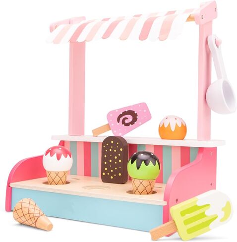 مجموعة ألعاب كلاسيكية جديدة من الآيس كريم الخشبي، لعبة التظاهر للأطفال، محاكاة الطبخ، ألعاب تعليمية ولعبة إدراك الألوان للأطفال الصغار في سن ما قبل المدرسة، الأولاد والبنات in Kuwait