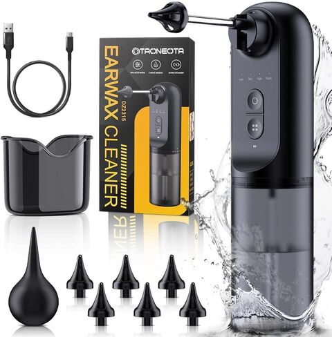 Ear Wax Removal Tool, Ear Cleaner with 1296P FHD Camera, Ear Cleaning Kit with Lights, Compatible with iPhone, iPad, and Android(White) in Saudi Arabia