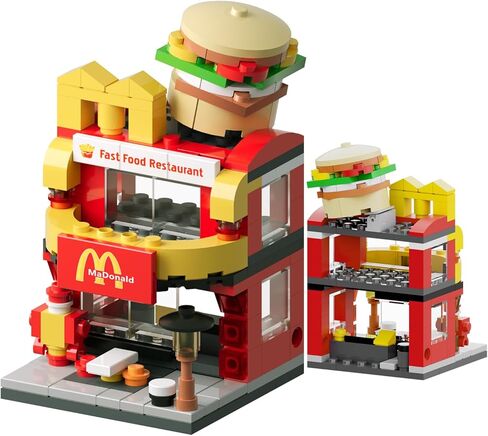 LITTCO Building Blocks City Burger House, Birthday Gifts for Adults and Kids,Toys McDonalds Set 167PCS in Saudi Arabia