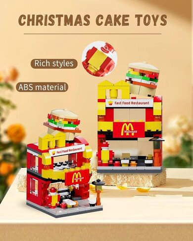 LITTCO Building Blocks City Burger House, Birthday Gifts for Adults and Kids,Toys McDonalds Set 167PCS in Saudi Arabia