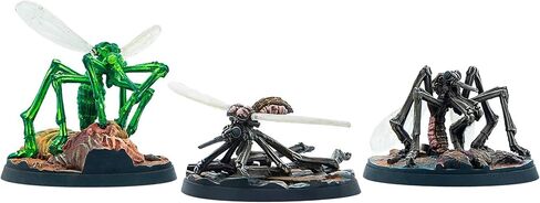 Fallout Wasteland Warfare: Creatures - Blood Bugs - 3 Unpainted Resin Miniatures, RPG, Includes Scenic Bases, 32MM Scale Figures, Tabletop Roleplaying Game Minifigures,Grey in Saudi Arabia