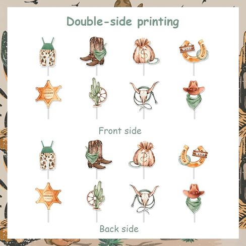 24 حزمة من أغطية الكب كيك من رعاة البقر لتزيين الكيك، أغطية الكب كيك من رعاة البقر الغربيين، أغطية الكب كيك ذات القبعة الريفية، مستلزمات استحمام الطفل وحفلات أعياد الميلاد in Kuwait