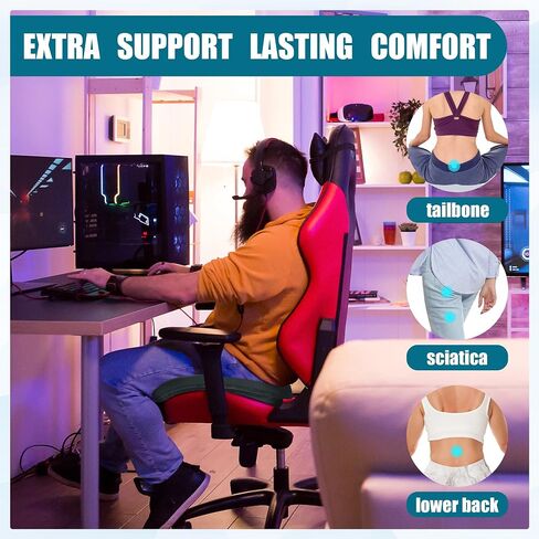 BALAPET Ultra Soft Gaming Chair Cushion for Long Sitting Gamers,Tailbone Pain Reduce Cushion for Office Chair in Saudi Arabia