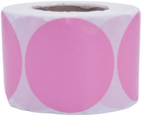 2 inches Round Colored Labels, 500 Labels per roll, Thermal Printer, writable, 7 Beautiful Colors Coding, Organization, Crafting. (Purple) in Saudi Arabia