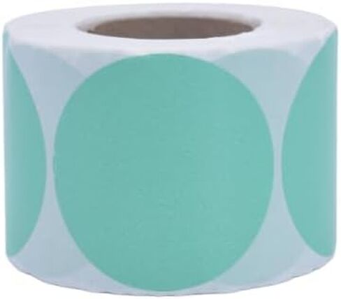 2 inches Round Colored Labels, 500 Labels per roll, Thermal Printer, writable, 7 Beautiful Colors Coding, Organization, Crafting. (Purple) in Saudi Arabia