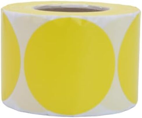 2 inches Round Colored Labels, 500 Labels per roll, Thermal Printer, writable, 7 Beautiful Colors Coding, Organization, Crafting. (Purple) in Saudi Arabia