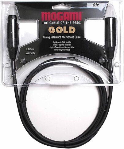كابل ميكروفون Mogami Gold STUDIO-10 XLR، XLR-أنثى إلى XLR-ذكر، 3 دبابيس، اتصالات ذهبية، موصلات مستقيمة، 10 أقدام in Saudi Arabia