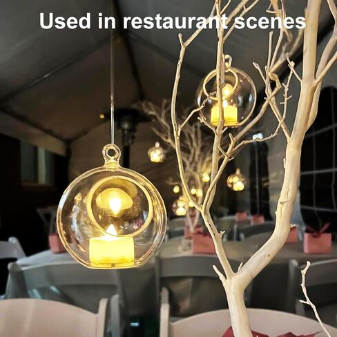 40 Pcs 4 Inch Hanging Acrylic Globes Orbs, Clear Ornaments Balls, Tealight Candle Holder for Wedding, Christmas, Party, Centerpiece Accessory and Home Decor by KUKLIPJIM. in Saudi Arabia