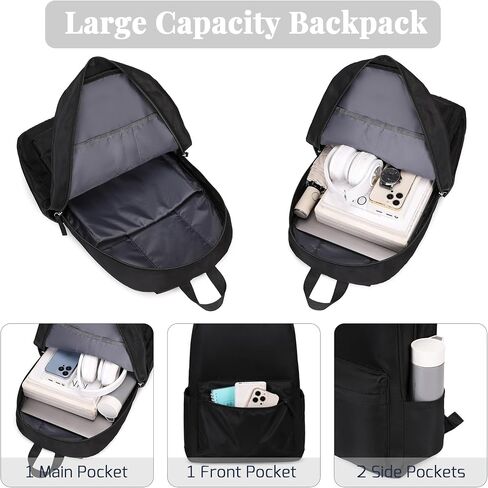 25L Classic Backpack,Durable Lightweight Water-Resistant Pack with Laptop Sleeve Fits 15.6 Inch,Casual Daypack Backpack for College,Beige in Saudi Arabia