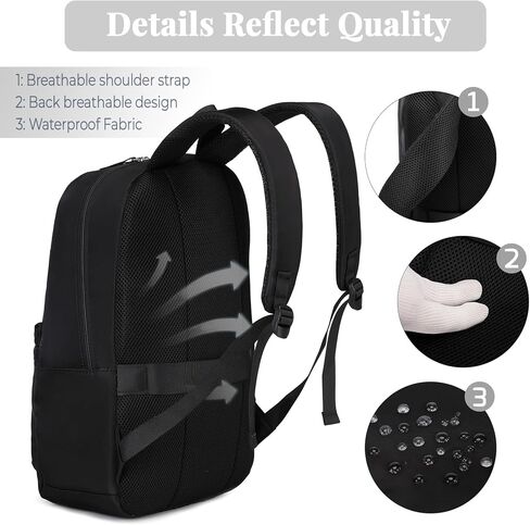 25L Classic Backpack,Durable Lightweight Water-Resistant Pack with Laptop Sleeve Fits 15.6 Inch,Casual Daypack Backpack for College,Beige in Saudi Arabia