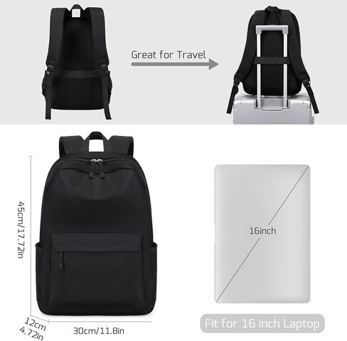 25L Classic Backpack,Durable Lightweight Water-Resistant Pack with Laptop Sleeve Fits 15.6 Inch,Casual Daypack Backpack for College,Beige in Saudi Arabia