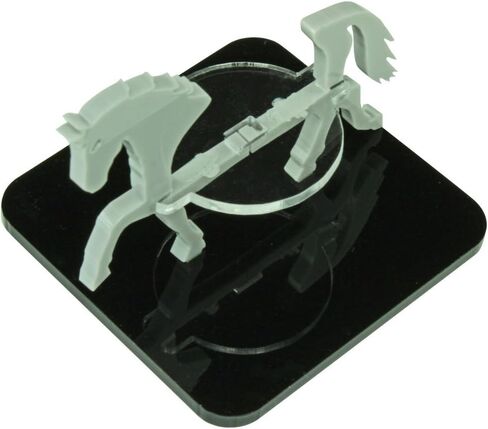 LITKO Horse Character Mount | Role Playing Games | Compatible with DND Pathfinder | (40mm Circular Base, Black) in Saudi Arabia