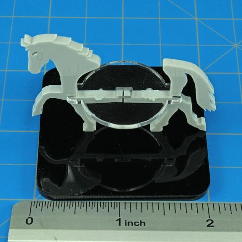 LITKO Horse Character Mount | Role Playing Games | Compatible with DND Pathfinder | (40mm Circular Base, Black) in Saudi Arabia