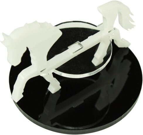 LITKO Horse Character Mount | Role Playing Games | Compatible with DND Pathfinder | (40mm Circular Base, Black) in Saudi Arabia