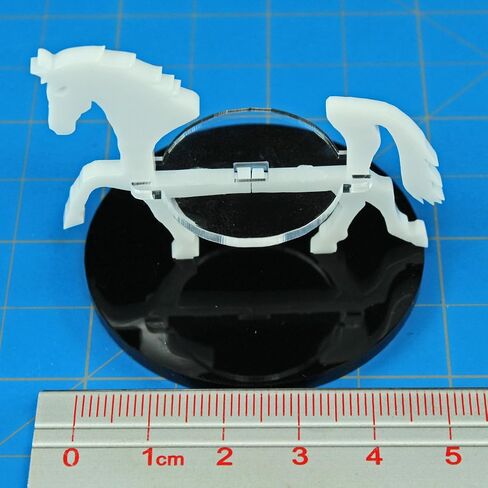 LITKO Horse Character Mount | Role Playing Games | Compatible with DND Pathfinder | (40mm Circular Base, Black) in Saudi Arabia