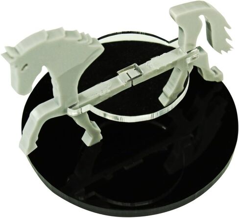 LITKO Horse Character Mount | Role Playing Games | Compatible with DND Pathfinder | (40mm Circular Base, Black) in Saudi Arabia