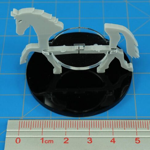LITKO Horse Character Mount | Role Playing Games | Compatible with DND Pathfinder | (40mm Circular Base, Black) in Saudi Arabia
