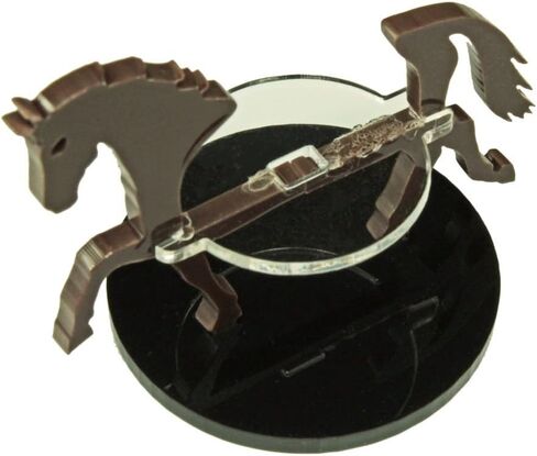 LITKO Horse Character Mount | Role Playing Games | Compatible with DND Pathfinder | (40mm Circular Base, Black) in Saudi Arabia