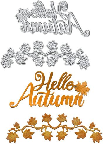 ALIBBON 2Pcs Sunflower Bird House Die Cuts for Card Making and Scrapbooking, Flowers Cutting Dies Metal Template Molds, Autumn Leaves Die Cuts for DIY Photo Album Paper Embossing Card Decoration in Saudi Arabia