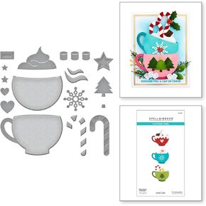 Spellbinders Merry Mug Creations Etched Dies, Metal