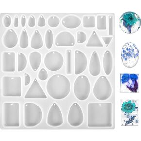 Resin Jewelry Molds, Silicone Molds for Epoxy Resin Art DIY Craft Small Bell Handicraft Gem Pendant Earring Necklace Jewelry Making