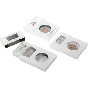 Lighthouse - Pack of 5 Single Slab Storage Boxes - Compatable with PCGS, NGC, ANACS with INTERCEPT TECHNOLOGY Corrosion Protection (2 5/8" x 1/2" x 3 1/2")