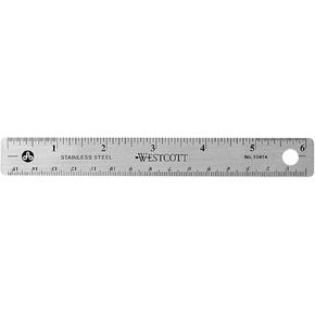Westcott Stainless Steel Ruler, 15-Inch (10416)