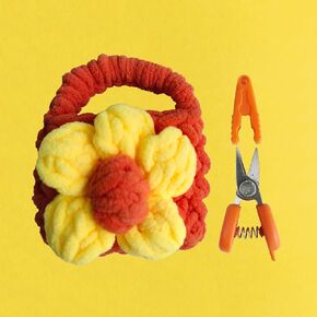 Mini Sicssor with Cover is a Ideal Gift for Craft Enthusiasts, Tiny Scissors Come with a Pounch for Travel, Hademade Sicssor for crochet, knitting, and paper cutting (Purple)