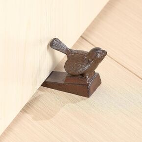 سدادة باب على شكل طائر من الحديد الزهر، سدادات باب مزخرفة، سدادة باب لطيفة مزخرفة باللون البني العتيق in Kuwait