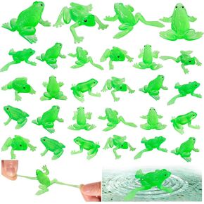 30PCS Rubber Frogs for Kids, Realistic Mini Frog Toys for Play Animal Frog Party Favors