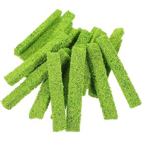 SUPVOX Miniature Model Plants 20pcs Simulated Mini Flowers Sponge Train Railway Model Tree