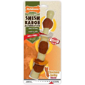 Nylabone Power Chew Shish Kabob Rawhide Alternative Nylon Chew Toy for Dogs, Dog Toys for Aggressive Chewers, Chicken, X-Large/Souper (1 Count)