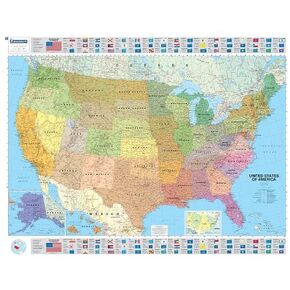 Michelin Map USA Political 14761 (p, Rolled) (Maps/Wall (Michelin))
