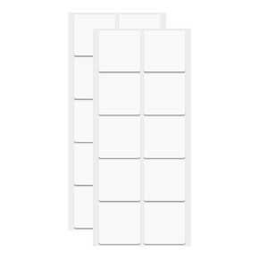 HARFINGTON 30pcs Double Sided Sticky Tape Dots, Adhesive Two Sided Nano Dots, Clear Removable Mounting Square Sticky Dots Traceless for Art Craft, Decoration, 2.36"x2.36"x0.03"
