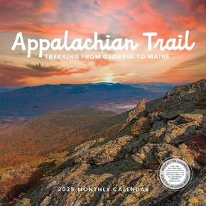 Appalachian Trail Calendar 2025 | 12" x 24" Hiking Adventure Wall Calendar 12 Month | Marble City Press | Smoky Mountains National Park, Scenic Trails, Landscapes Summits AT | 2024-2025 Calendar
