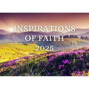 Inspirational Calendar 2025, Christian Calendar 2025, Motivational Calendar 2025, 2025 Scripture Wall Calendar, Daily, Religious Calendar 2025 Wall