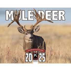 2025 Monster Mule Deer Wall Calendar 16-Month X-Large Size 14x22, Best Mule Deer Big Buck Calendar by The KING Company-Monster Calendars (2025 Mule Deer Wall Calendar)