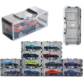 40 Pcs 1/64 Toy Car Display Organizer Storage Case for Hot Wheels Car,for Model and Matchbox Car,Clear Acrylic Dustproof Hot Toy Wheels Display Case