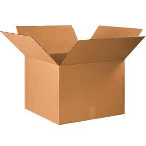 Aviditi 222216 Corrugated Cardboard Box 22" L x 22" W x 16" H, Kraft, for Shipping, Packing and Moving (Pack of 10)