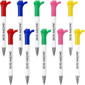 Fumete 25 Pcs You're Awesome Gifts Thumbs up Pens Motivational Quote Fun Thank You Pens Back to School Gift Housekeeping Week Colleagues Coworker Employee Retirement Appreciation
