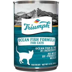 Triumph Adult Canned Cat Food, 13 oz., Ocean Fish Formula, Case of 12