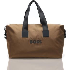 BOSS Men's Tonal Logo Nylon Holdall Duffle Bag