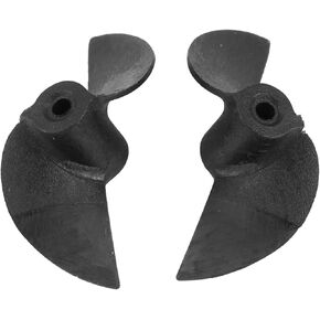 Drfeify 1 Pair RC Boat Propellers, Nylon Remote Control Ship Parts 2 Blades Set Accessory for 2mm Shaft