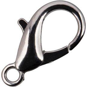 Craft County Small Metal Trigger Snap Lobster Claw Clasps for Jewelry Making – Gold 21mm (5 Pack)