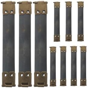 10pcs Metal Internal Flex Purse Frame Squeeze Pinch Purse Frames for DIY Craft Purse Bag Wallet Sewing Making Coin Handbag Hinges Spring Clip Hook 10cm