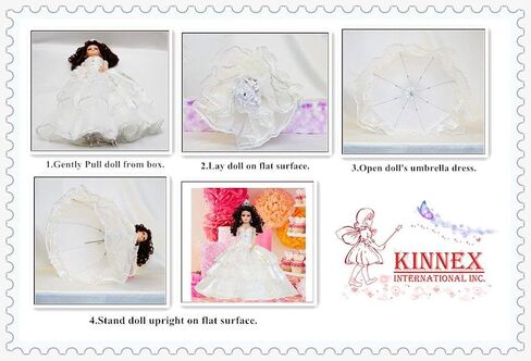 18" Vinyl Quinceanera Umbrella Doll (Quince Anos) KB18725V-29 (Blush) in Saudi Arabia